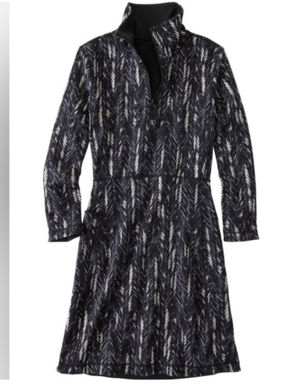 Title Nine Hyperspeed Reversible Dress Zip-Front Long Sleeve Sleet Travel - Picture 2 of 15